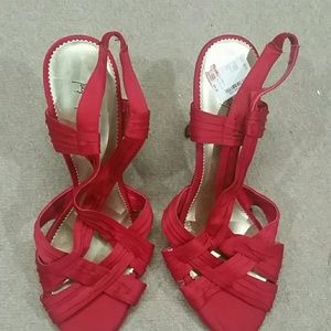 Red sandals size 11